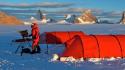 Ralf Leistl filmt in der Antarktis